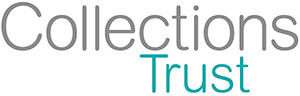 Collections Trust Logo - Collections in grey, and Trust in turquoise